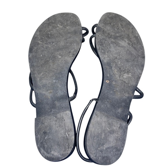 Reformation Black Ludlow Sandals leather size 9.5 y2k style